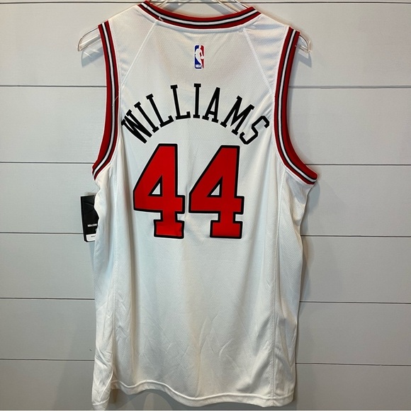 Nike NBA Chicago Bulls #44 Williams White Jersey Adult Size 52 XL NWT - Picture 5 of 5